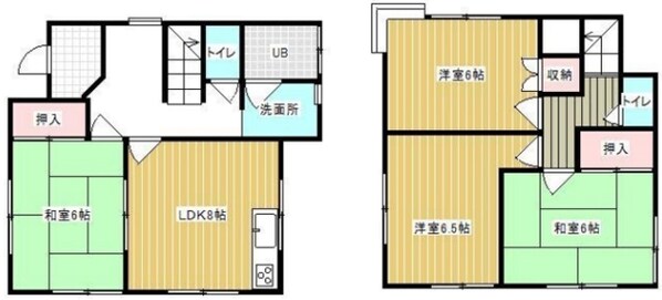 小西貸家の物件間取画像